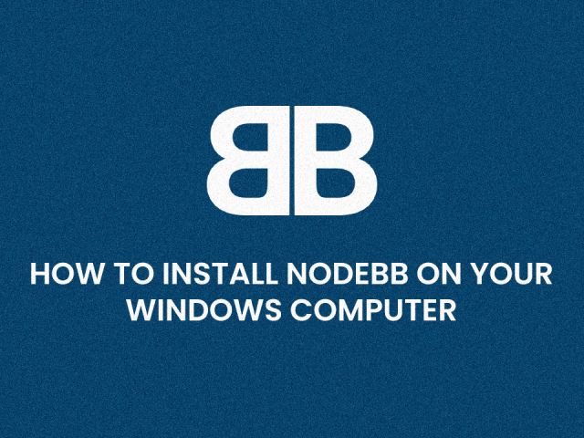 How to install Nodebb on Windows PC